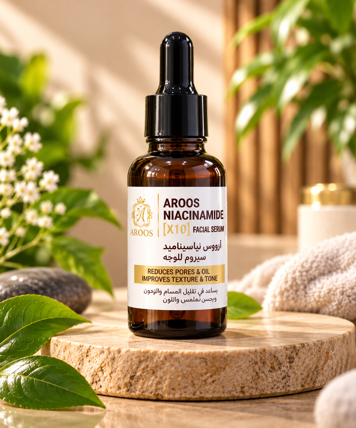 Aroos 5% Niacinamide Serum Brightening, Oil Control & Pore Care 30ml