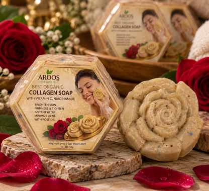 AROOS Organic Collagen Soap with Vitamin C &amp; Niacinamide