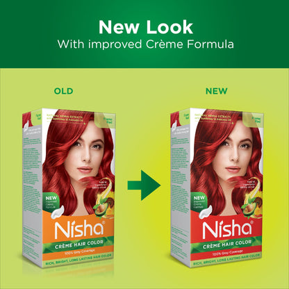 Nisha Crème Hair Color Flame Red