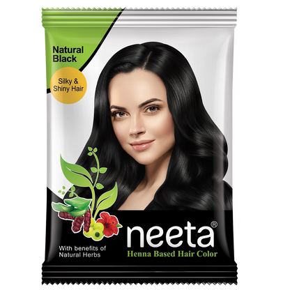 Aroos Neeta Henna Based Hair Color Black Shade