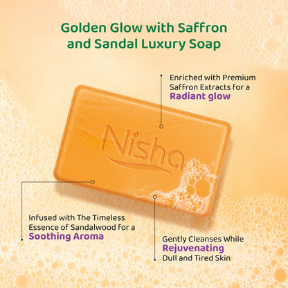 Nisha Luxury Soap Saffron & Sandal
