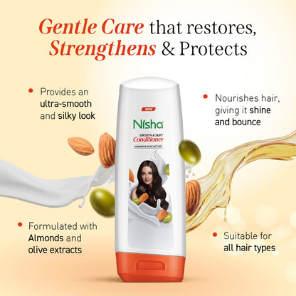 Nisha Conditioner Almond & Olive Actives